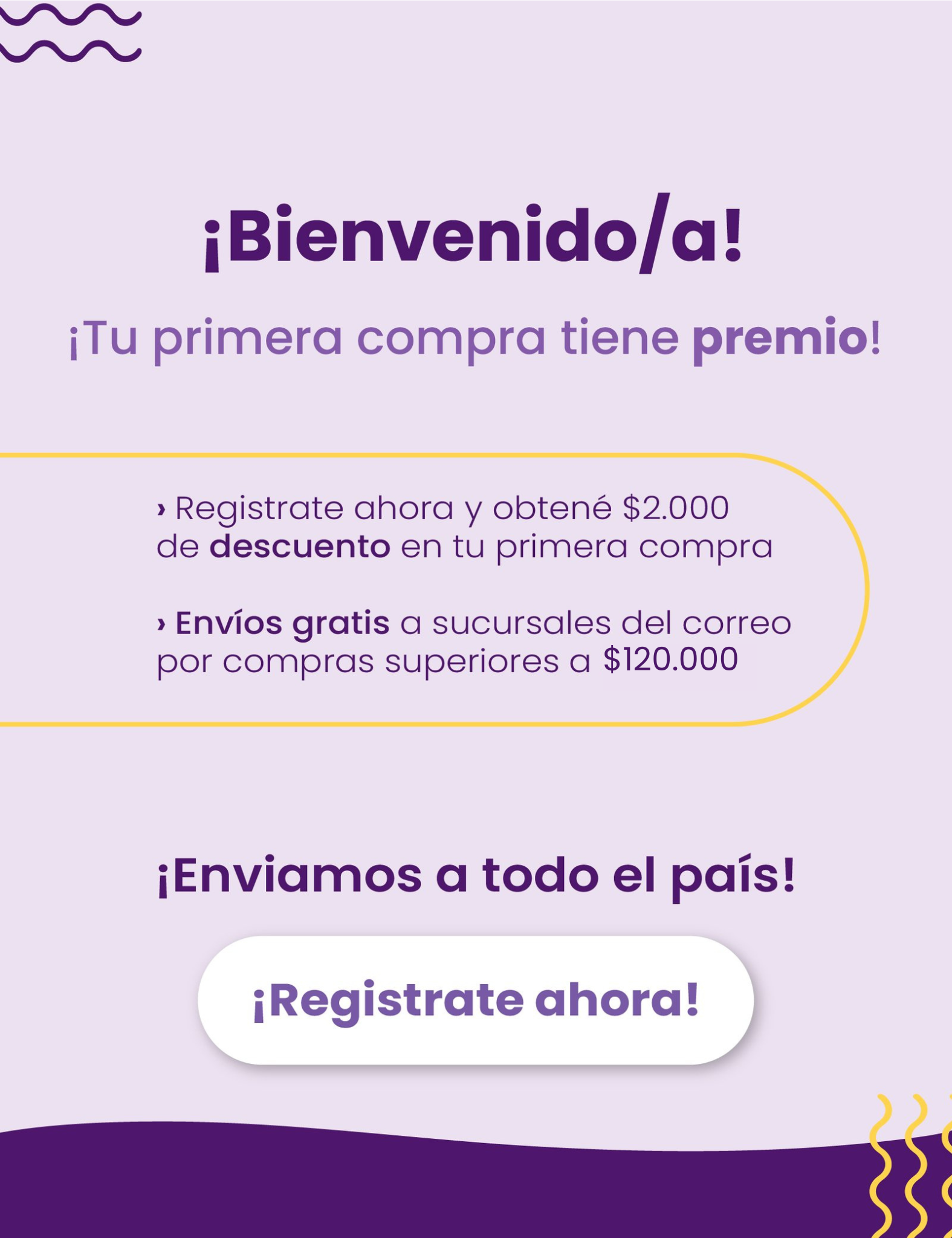 Promo bienvenida