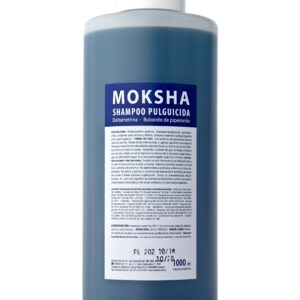 Shampoo pulguicida Moksha 1 litro